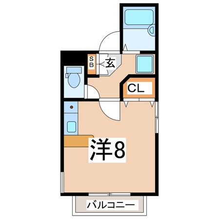 郡山駅 徒歩14分 4階の物件間取画像